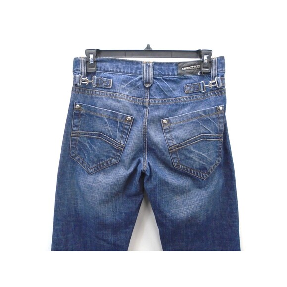 Armani Emporio Mens Jeans Size 32 (34x31) Blue Denim Relaxed Fit Straight Leg - Picture 11 of 16